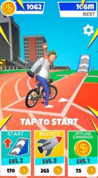 Bike Hop: 3D Гонки, покори бездорожье! взлом (Мод много денег)