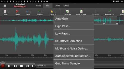 WavePad Audio Editor - Master's Edition (Мод разблокировано / полная версия)